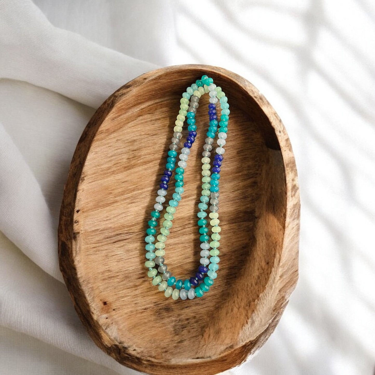 Multi Shade Blue Necklace