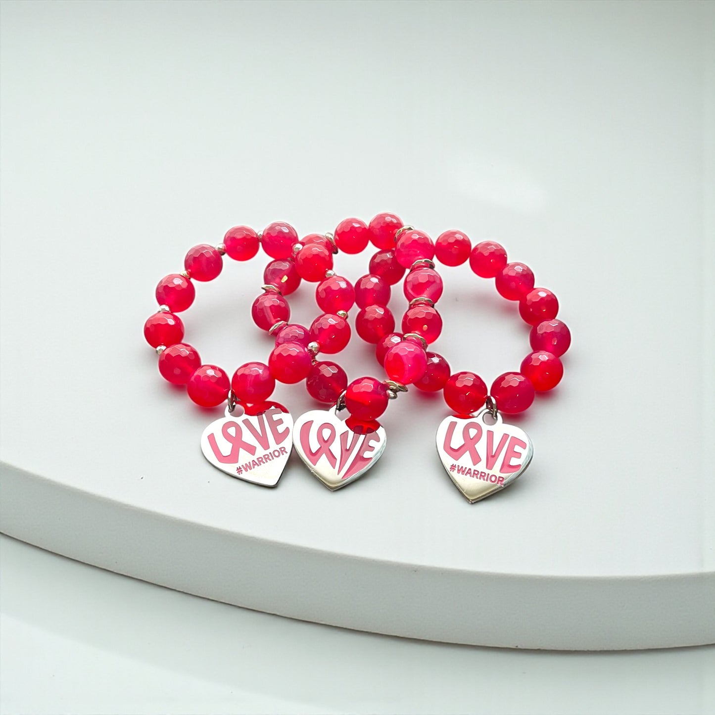 Pink Ribbon “Love” Bracelet