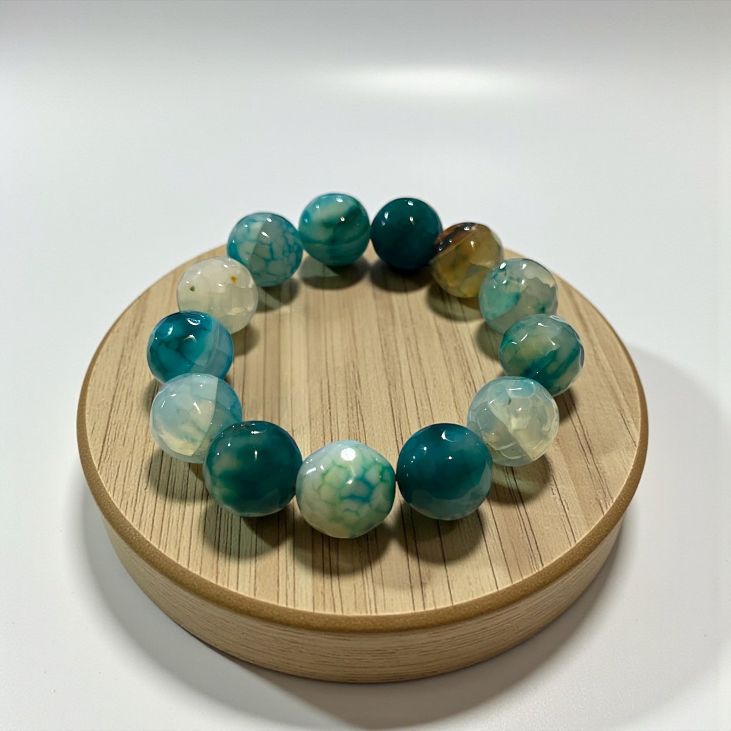Blue Agate Chunky Bracelet