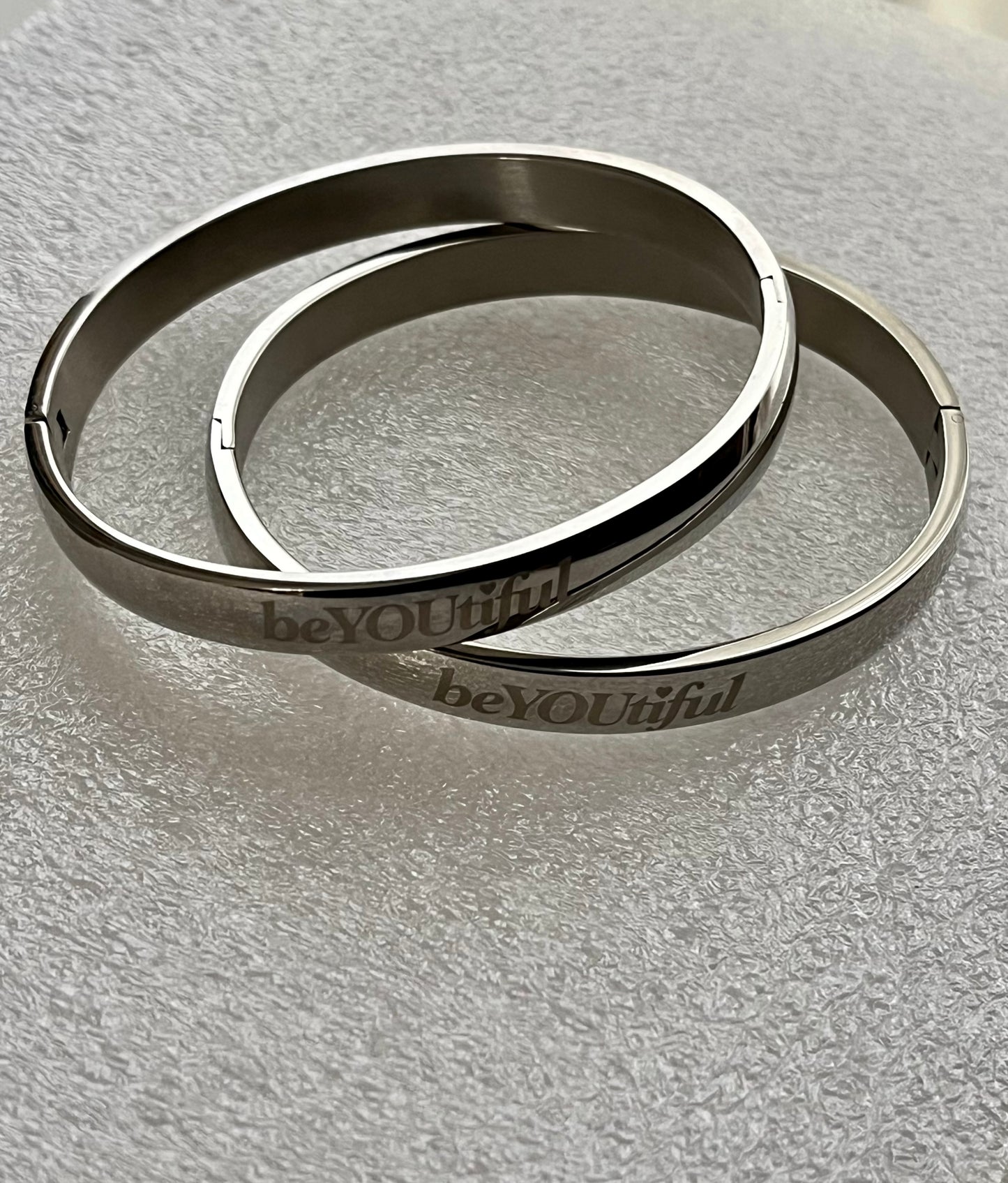 Stainless Steel BeYoutiful Bangle Bracelet