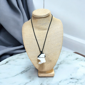 Selenite Necklace Raw Crystal