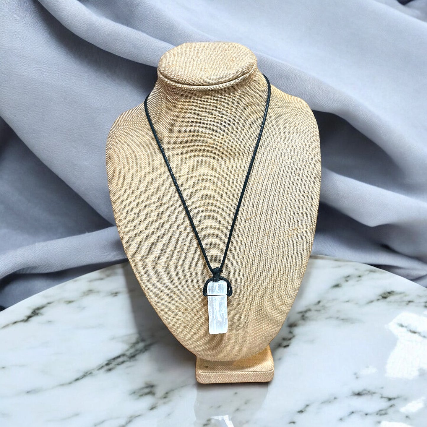 Selenite Crystal Necklace