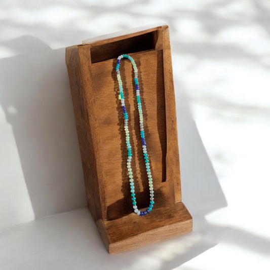 Multi Shade Blue Necklace