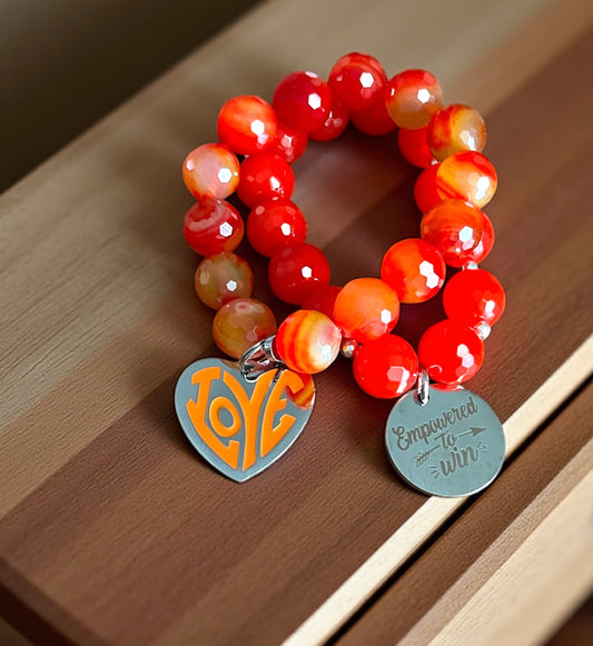 Empowerment Agate Bracelet Set