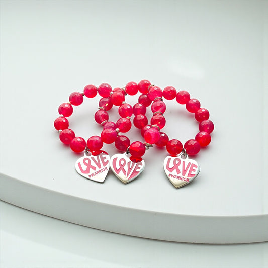 Pink Ribbon “Love” Bracelet