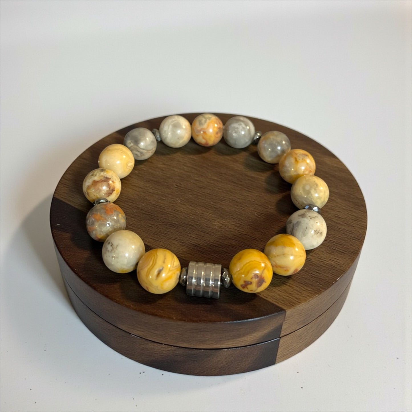 Crazy Lace Agate Bracelet
