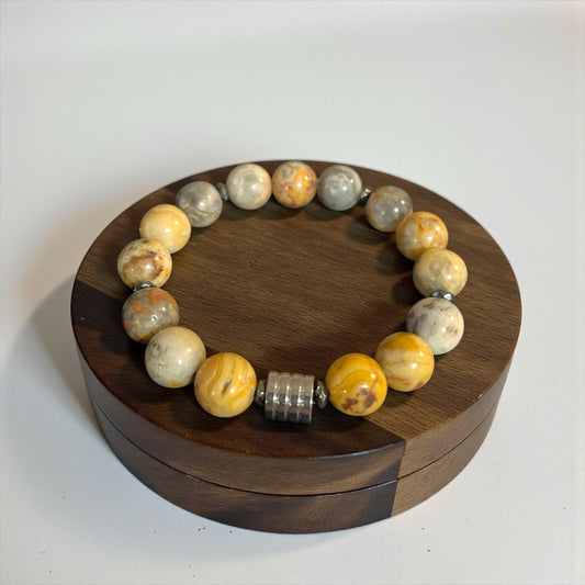 Crazy Lace Agate Bracelet